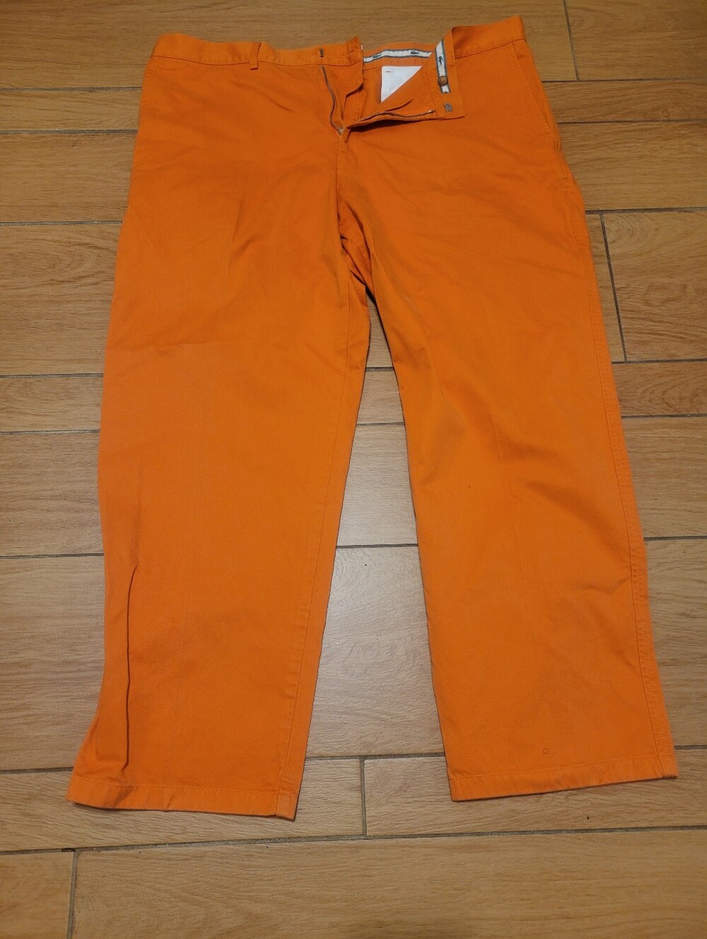 Men's Lacoste Orange Chino Casual Pants Sz 40